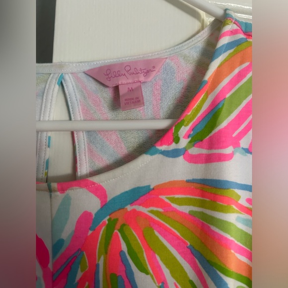 Lilly Pulitzer Felicity Resort White Shellabrate French Terry Fit & Flare Dress - Picture 4 of 4